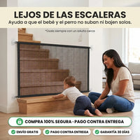 Malla de Seguridad para Mascotas y Bebés | Se Instala sin Taladro · 180 x 70 cm - 2