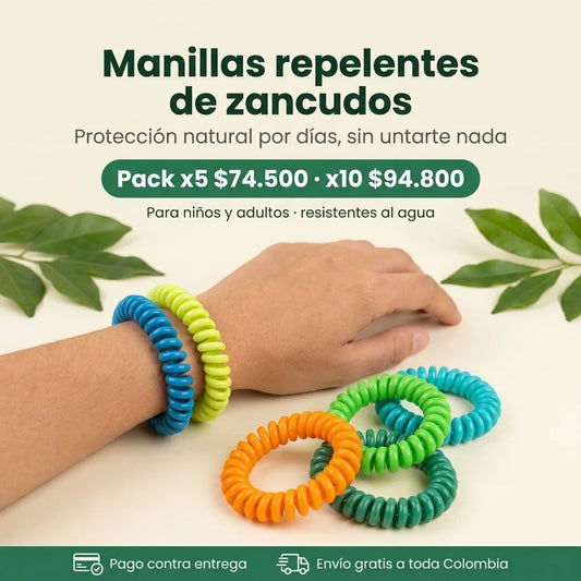 Manillas Repelentes · hero 01 packshot oferta