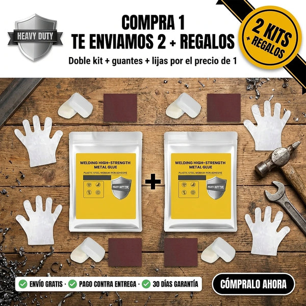 Radiador de carro con fuga reparada con masilla