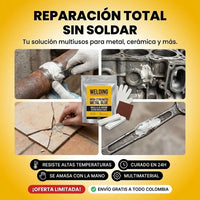 Masilla Epóxica de Hierro Reforzada - Soldadura en Frío Ultra Resistente | COMPRA 1 Y LLEVA 2 - 4