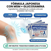 Parches Mitsui Seiyaku Japoneses para Alivio Rápido de Molestias Articulares x6 - 7