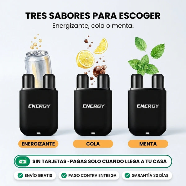 La barra nasal en la mano, cerca de la nariz