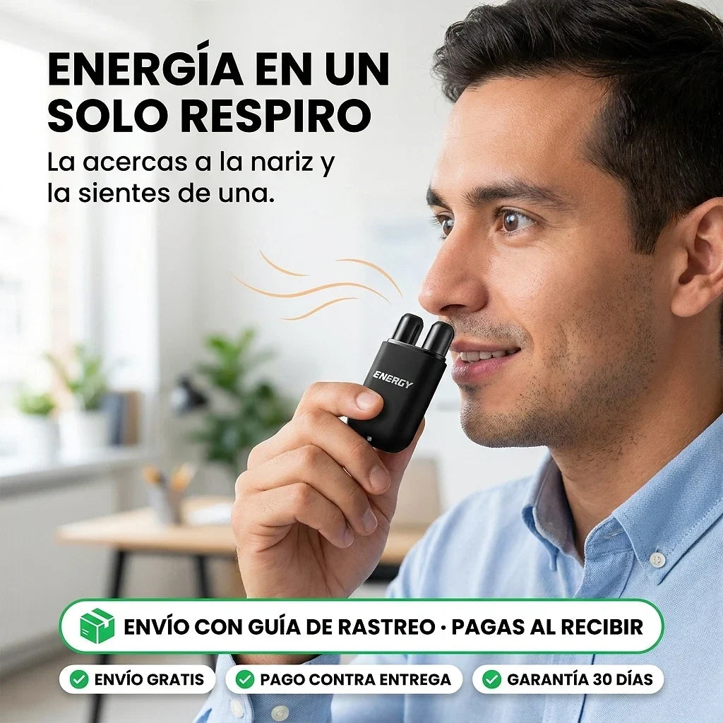 Barra Energética Nasal | Aroma Intenso en 3 Sabores · Sin Azúcar