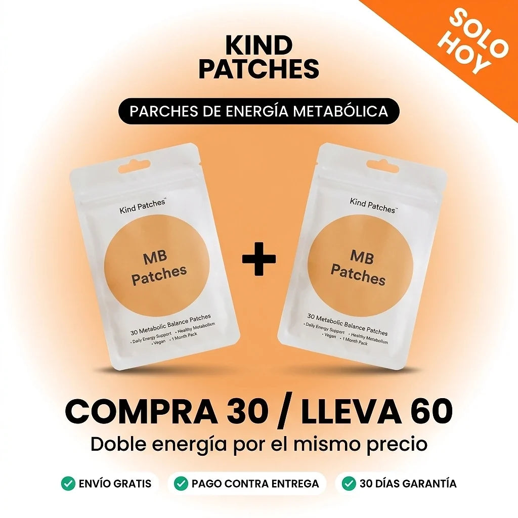 Kind Patches Energía MB Metabolic Balance | Energía Natural Sostenida  Compra 30 y lleva 60