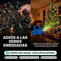 Proyector Láser de Navidad | Puntos Rojos y Verdes para Toda la Fachada - 3