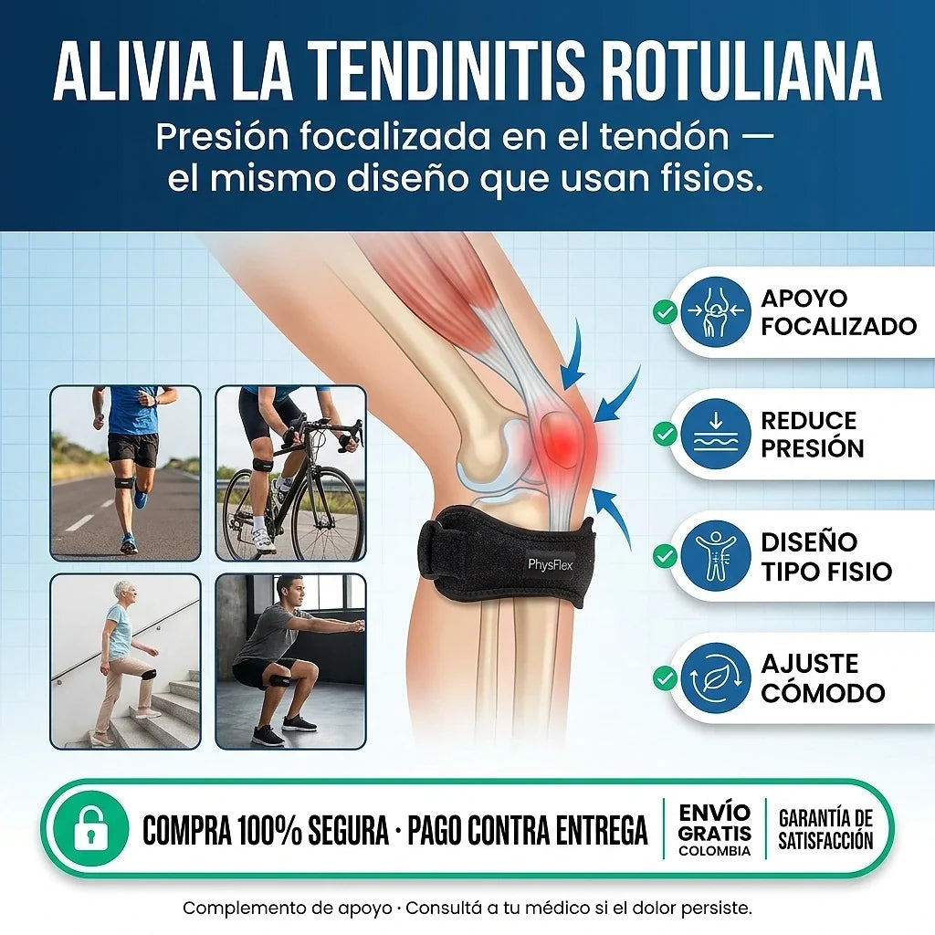 Rodillera de Soporte Rotuliano Ajustable (Pack de 2)