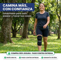 Rodillera con Soporte de Resortes Ajustable | Apoyo para Escaleras y Caminatas · Combo x2 - 2