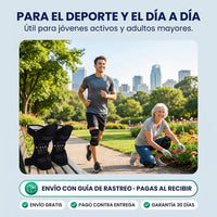 Rodillera con Soporte de Resortes Ajustable | Apoyo para Escaleras y Caminatas · Combo x2 - 4