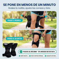 Rodillera con Soporte de Resortes Ajustable | Apoyo para Escaleras y Caminatas · Combo x2 - 5