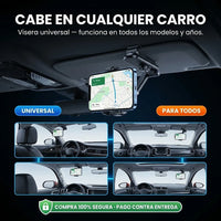 Soporte Celular Universal para Visera 360° | Evita Multas, Conduce Seguro - 5
