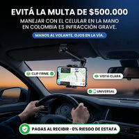 Soporte Celular Universal para Visera 360° | Evita Multas, Conduce Seguro - 8