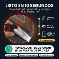 Alarma de Tope de Puerta Anti-Robo 120dB (Pack de 2) - 8